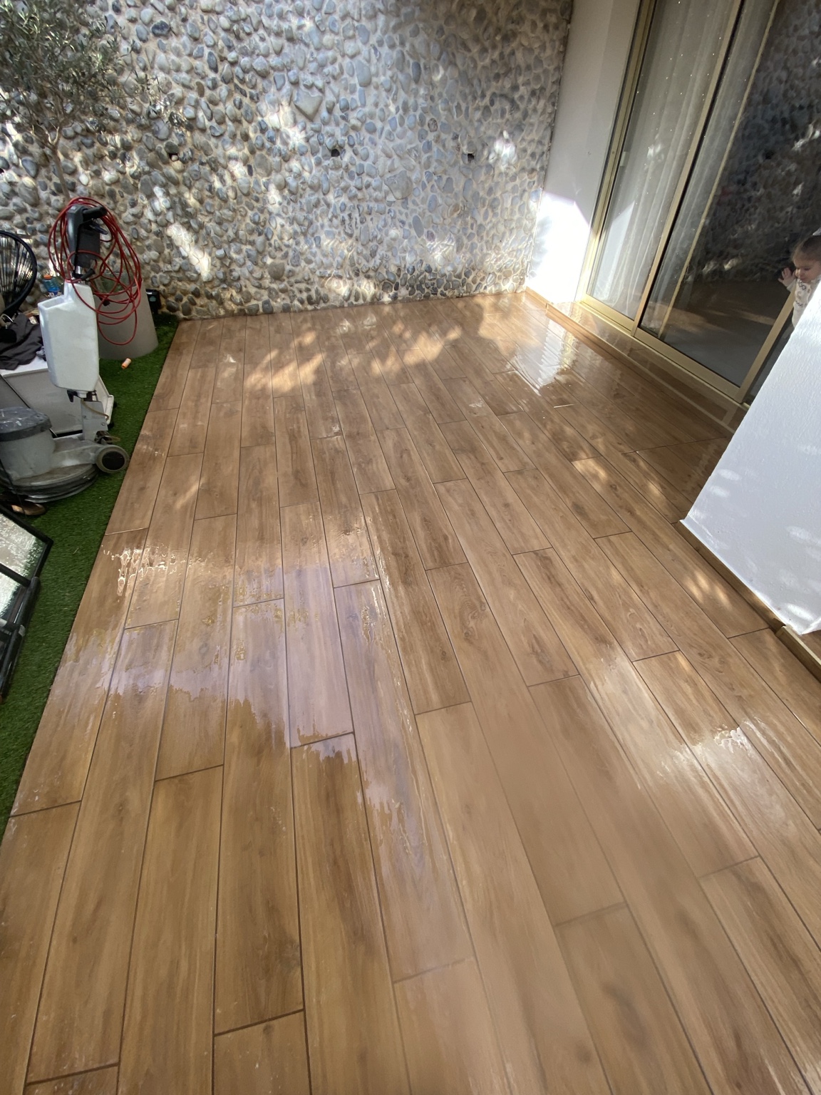 Nettoyage et finition de terrasse